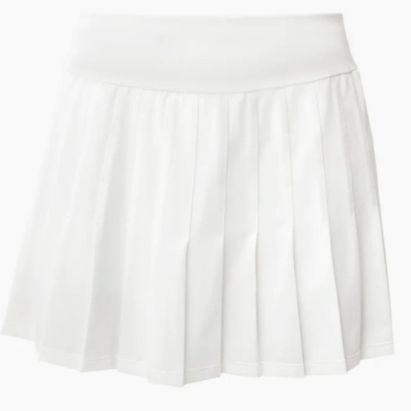 NO OFFER NEW Tuckernuck Sport white & Fresh Buds pleated sports  size XS - Picture 5 of 15